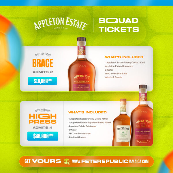 Republic Beach Club | APPLETON ESTATE | SQUAD TICKETS | August 2026