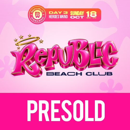 Republic Beach Club | Early Bird | October 2026